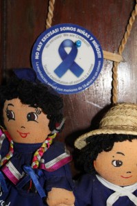Picture of dolls used in anti-exploitation game.