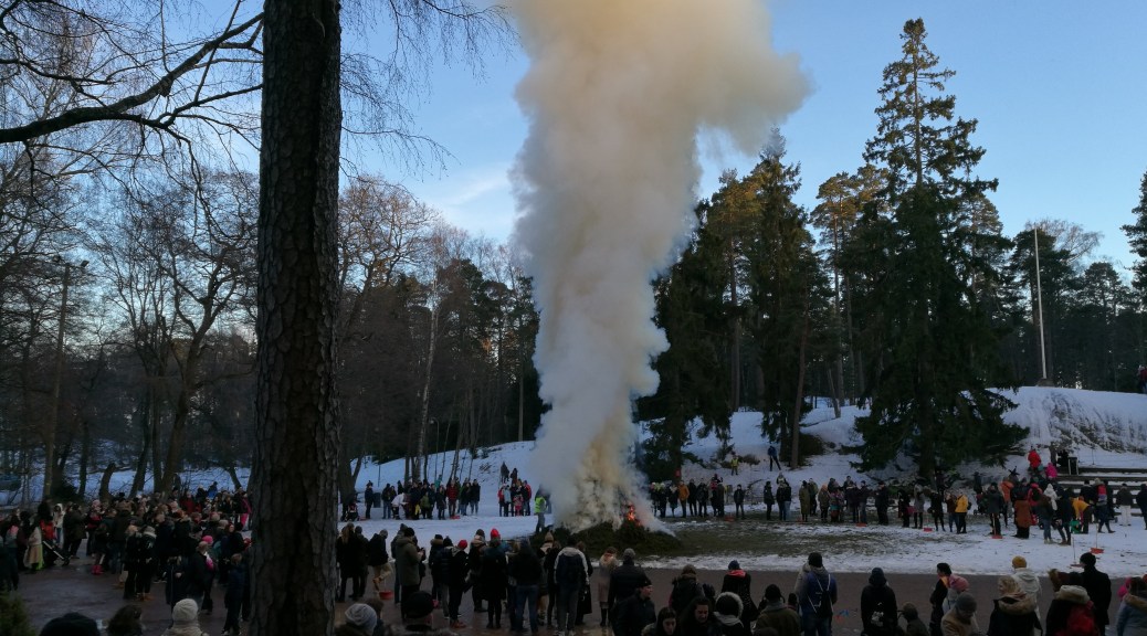 Easter bonfire on Seurasaari